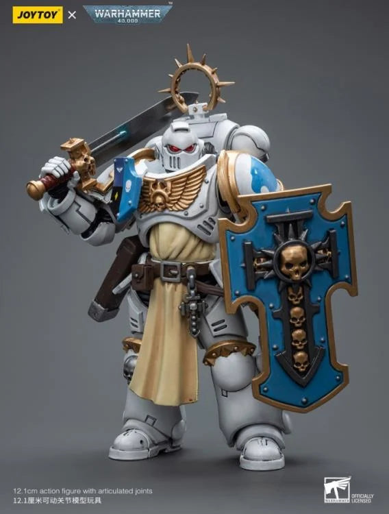 Warhammer 40K Ultramarines White Consuls Bladeguard Veteran 1/18 Scale Action Figure