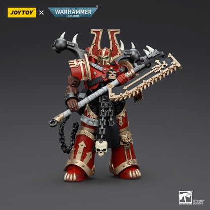 Khorne Berzerker Eviscerator Chainaxe Warhammer 40K World Eaters 1/18 Scale Action Figure