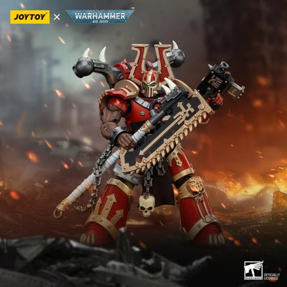 Khorne Berzerker Eviscerator Chainaxe Warhammer 40K World Eaters 1/18 Scale Action Figure