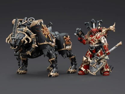 Lord Invocatus with Khrone Juggernaut Daemon Warhammer 40K World Eaters 1/18 Scale Action Figure Set