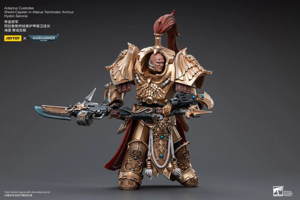 Shield-Captain in Allarus Terminator Armour Hydon Seronis Warhammer 40k Adeptus Custodes 1/18 Scale Action Figure