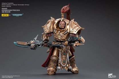 Shield-Captain in Allarus Terminator Armour Hydon Seronis Warhammer 40k Adeptus Custodes 1/18 Scale Action Figure