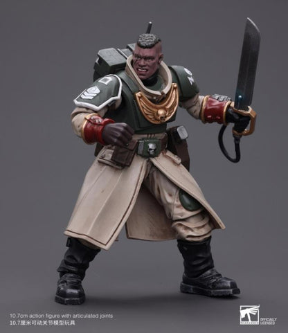 Warhammer 40k Astra Militarum Cadian Command Squad Commander with Power Sword 1/18 Scale Action Figure