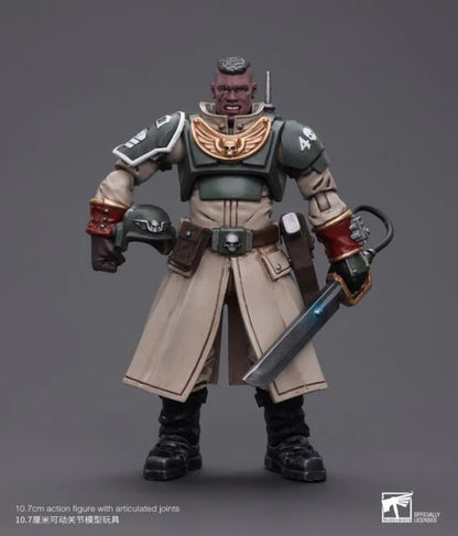 Warhammer 40k Astra Militarum Cadian Command Squad Commander with Power Sword 1/18 Scale Action Figure