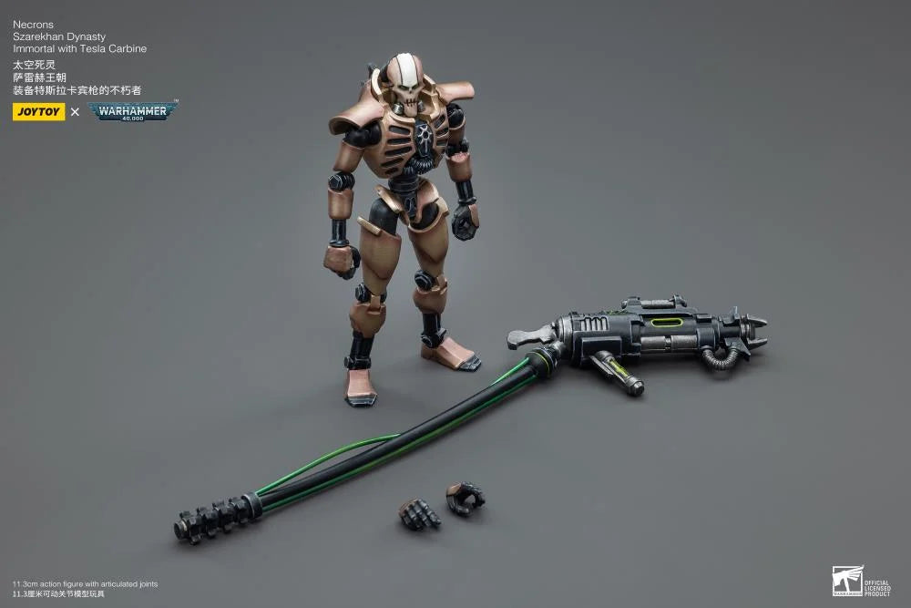 Szarekhan Dynasty Immortals with Tesla Carbines Warhammer 40k Necrons 1/18 Scale Figure Set