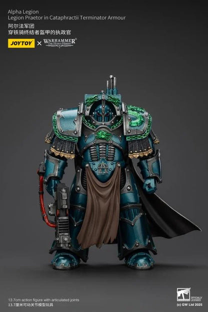 Legion Praetor in Cataphractii Terminator Armor Warhammer: The Horus Heresy Alpha Legion 1/18 Scale Action Figure
