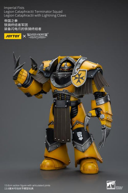 Warhammer: The Horus Heresy Imperial Fists Legion Cataphractii Terminator Squad Legion Cataphractii with Lightning Claws 1/18 Scale Action Figure