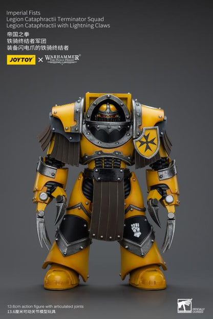 Warhammer: The Horus Heresy Imperial Fists Legion Cataphractii Terminator Squad Legion Cataphractii with Lightning Claws 1/18 Scale Action Figure