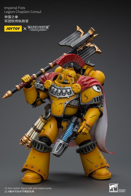 Warhammer: The Horus Heresy Imperial Fists Legion Chaplain Consul 1/18 Scale Action Figure