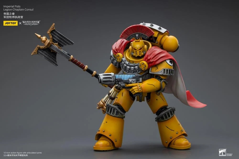 Warhammer: The Horus Heresy Imperial Fists Legion Chaplain Consul 1/18 Scale Action Figure