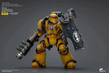 Warhammer: The Horus Heresy Imperial Fists Legion MkIII Breacher Squad Legion Breacher with Graviton Gun 1/18 Scale Action Figure