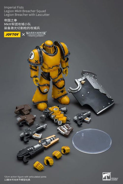 Warhammer: The Horus Heresy Imperial Fists Legion MkIII Breacher Squad Legion Breacher with Lascutter 1/18 Scale Action Figure