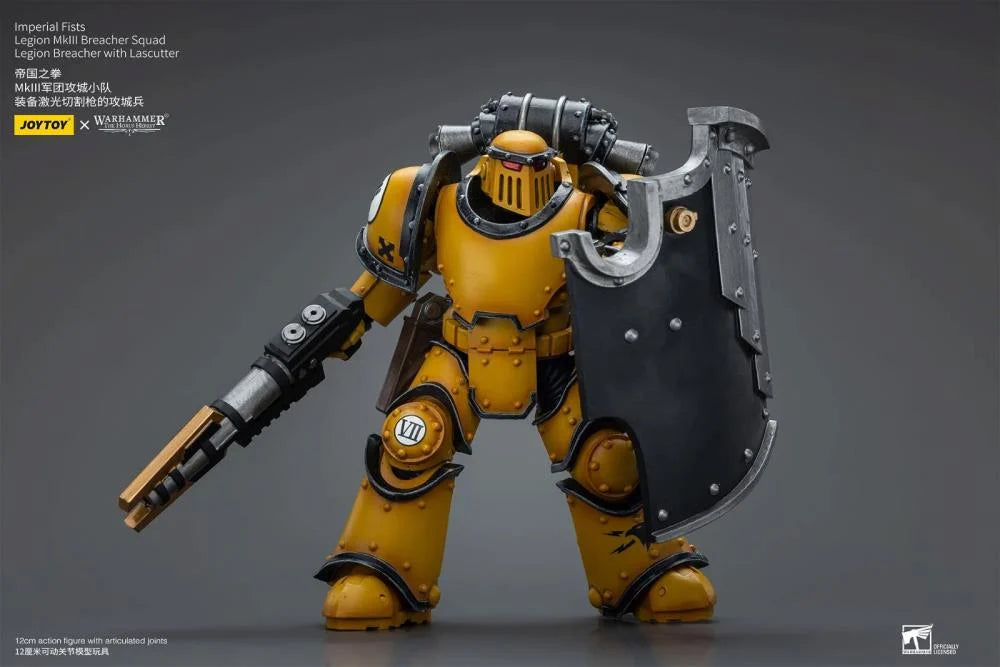 Warhammer: The Horus Heresy Imperial Fists Legion MkIII Breacher Squad Legion Breacher with Lascutter 1/18 Scale Action Figure