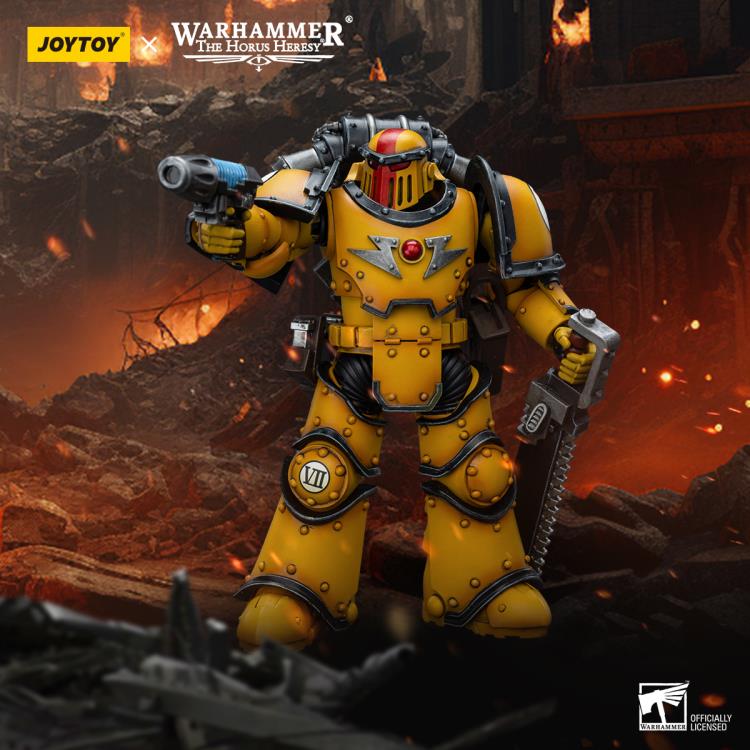 Warhammer: The Horus Heresy Imperial Fists Legion MkIII Despoiler Squad Sergeant with Plasma Pistol 1/18 Scale Action Figure