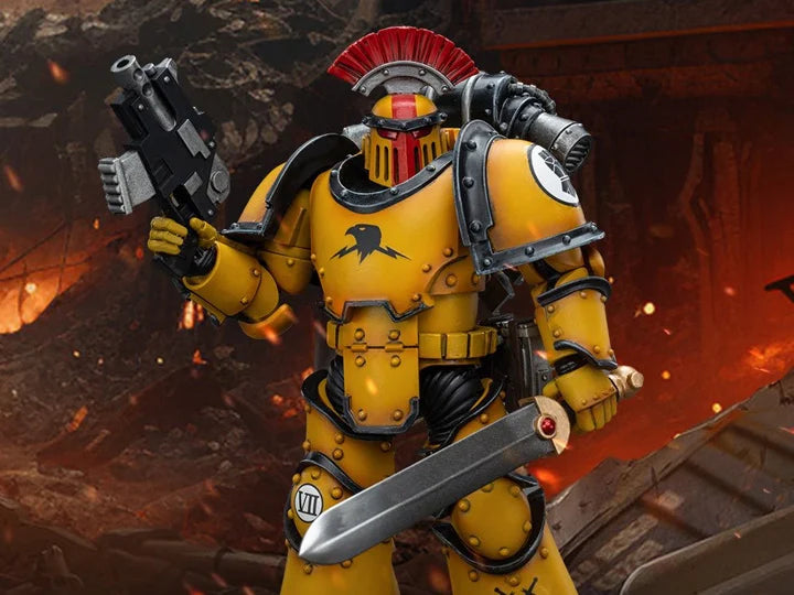 Warhammer: The Horus Heresy Imperial Fists Legion MkIII Tactical Squad Sergeant with Power Sword 1/18 Scale Action Figure