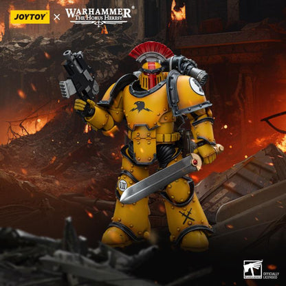 Warhammer: The Horus Heresy Imperial Fists Legion MkIII Tactical Squad Sergeant with Power Sword 1/18 Scale Action Figure