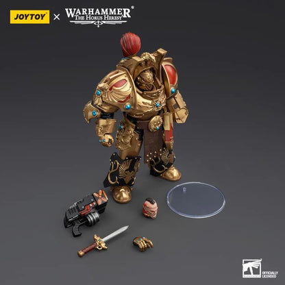 Warhammer: The Horus Heresy Legio Custodes Aquilon Terminator Squad Aquilon with Twin-Linked Adrathic Destructor 1/18 Scale Action Figure