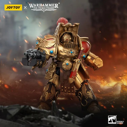 Warhammer: The Horus Heresy Legio Custodes Aquilon Terminator Squad Aquilon with Lastrum Storm Bolter 1/18 Scale Action Figure