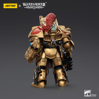 Warhammer: The Horus Heresy Legio Custodes Aquilon Terminator Squad Aquilon with Lastrum Storm Bolter 1/18 Scale Action Figure