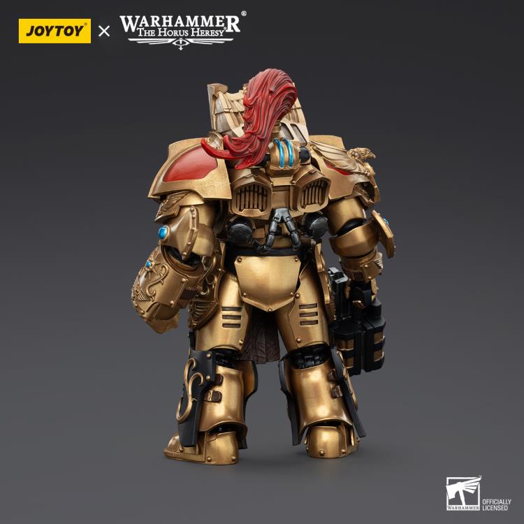 Warhammer: The Horus Heresy Legio Custodes Aquilon Terminator Squad Aquilon with Lastrum Storm Bolter 1/18 Scale Action Figure