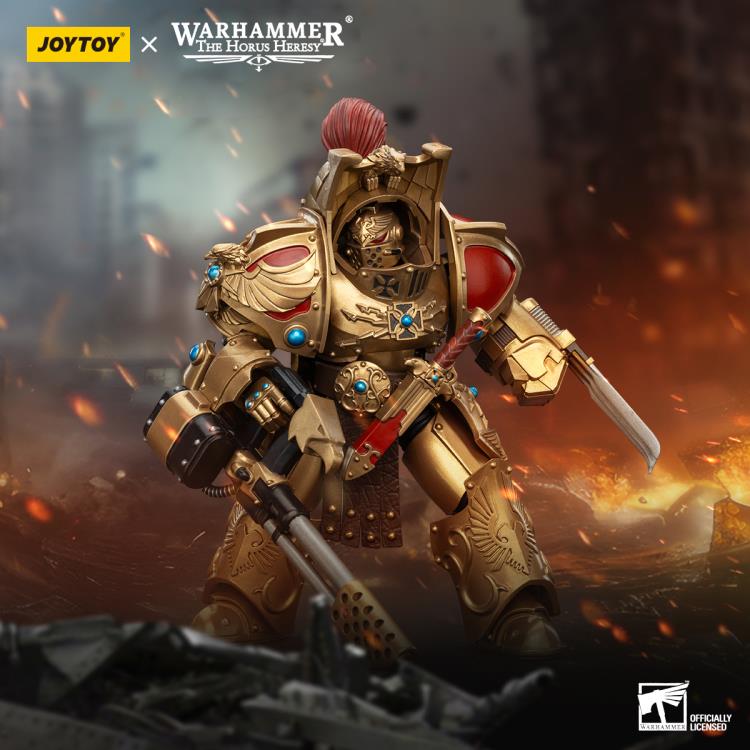 Warhammer: The Horus Heresy Legio Custodes Aquilon Terminator Squad Aquilon with Infernus Firepike 1/18 Scale Action Figure product image