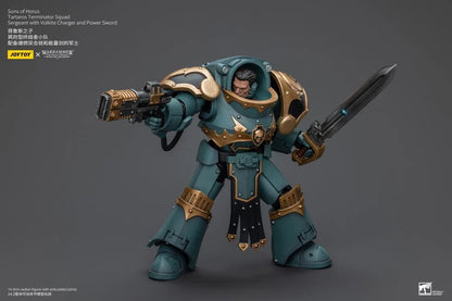 Tartaros Terminator Squad Sergeant with Volkite Charger and Power Sword Warhammer: The Horus Heresy Sons of Horus 1/18 Scale Action Figure
