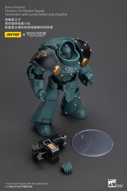 Tartaros Terminator Squad Terminator with Combi-bolter and Chainfist Warhammer: The Horus Heresy Sons of Horus 1/18 Scale Action Figure
