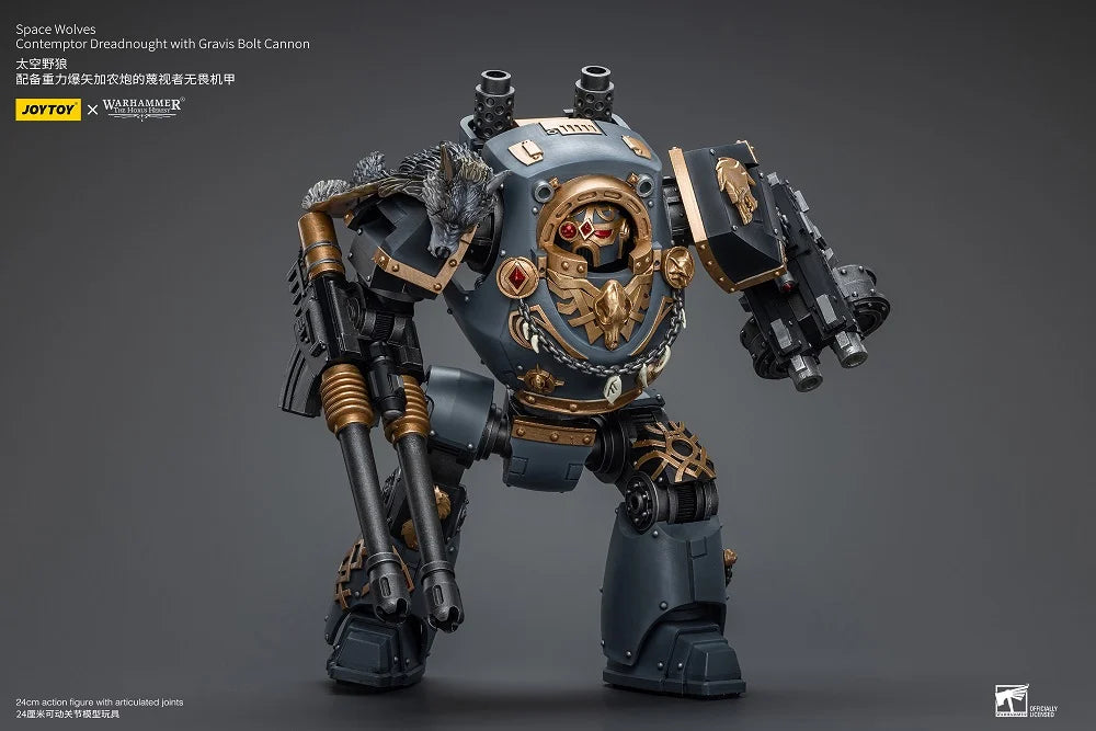 Contemptor Dreadnought with Gravis Bolt Cannon Warhammer: The Horus Heresy Space Wolves 1/18 Scale Action Figure