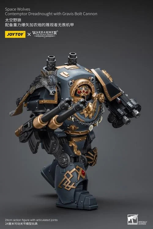 Contemptor Dreadnought with Gravis Bolt Cannon Warhammer: The Horus Heresy Space Wolves 1/18 Scale Action Figure