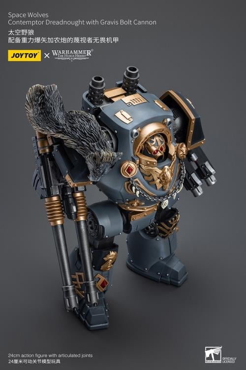 Contemptor Dreadnought with Gravis Bolt Cannon Warhammer: The Horus Heresy Space Wolves 1/18 Scale Action Figure