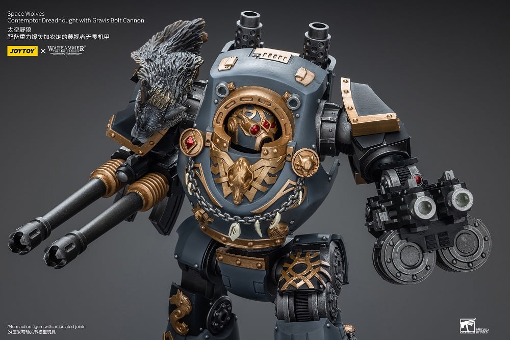 Contemptor Dreadnought with Gravis Bolt Cannon Warhammer: The Horus Heresy Space Wolves 1/18 Scale Action Figure