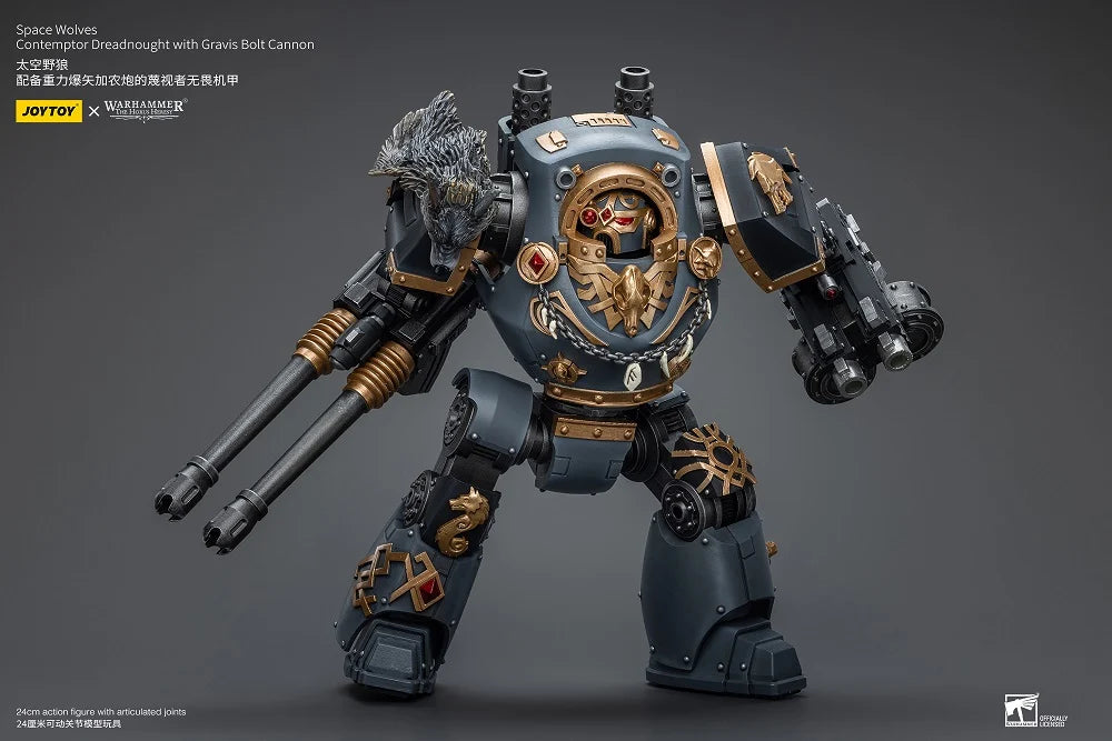 Contemptor Dreadnought with Gravis Bolt Cannon Warhammer: The Horus Heresy Space Wolves 1/18 Scale Action Figure