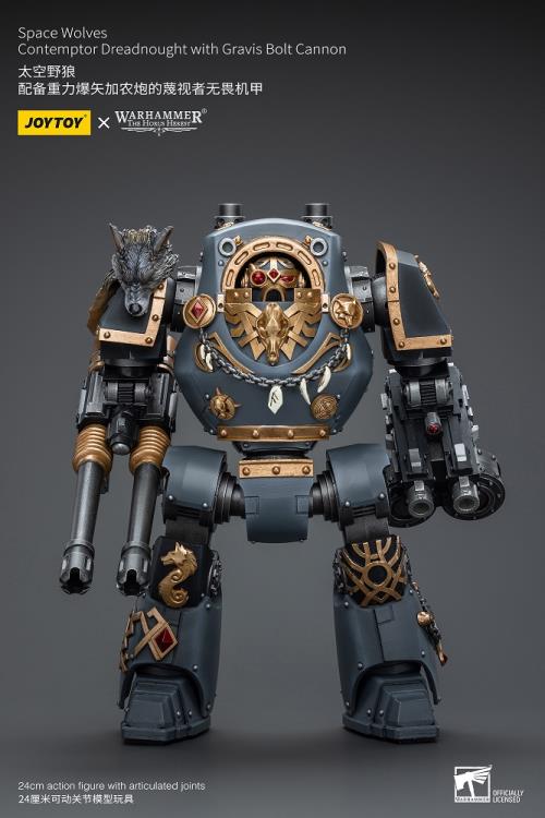 Contemptor Dreadnought with Gravis Bolt Cannon Warhammer: The Horus Heresy Space Wolves 1/18 Scale Action Figure