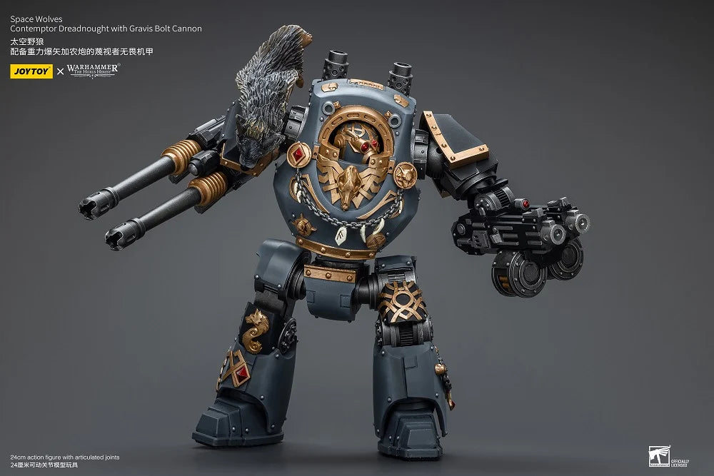 Contemptor Dreadnought with Gravis Bolt Cannon Warhammer: The Horus Heresy Space Wolves 1/18 Scale Action Figure