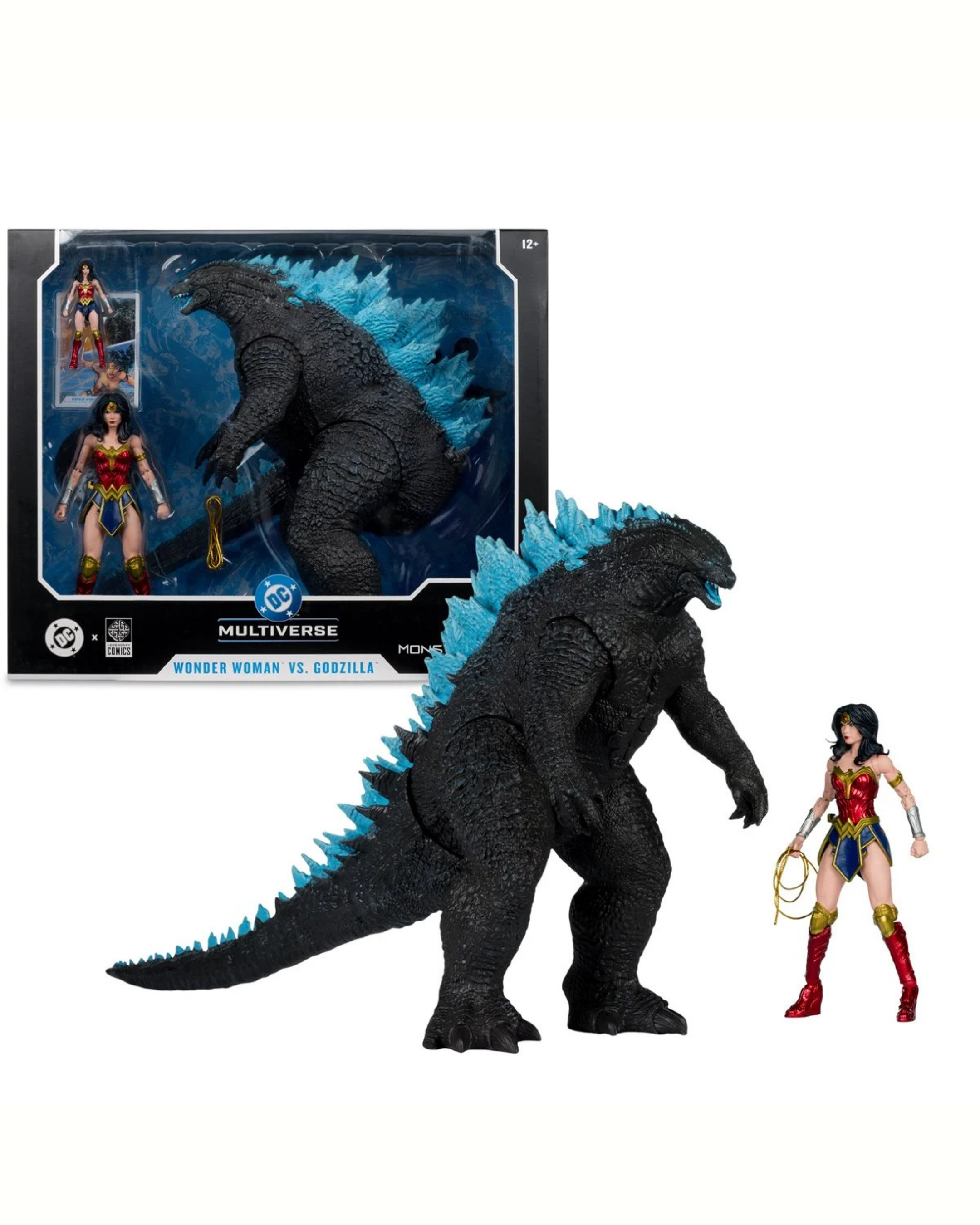 Wonder Woman vs. Godzilla DC Multiverse Megafig Justice League vs. Godzilla vs. Kong Action Figure 2-Pack (Preorder)
