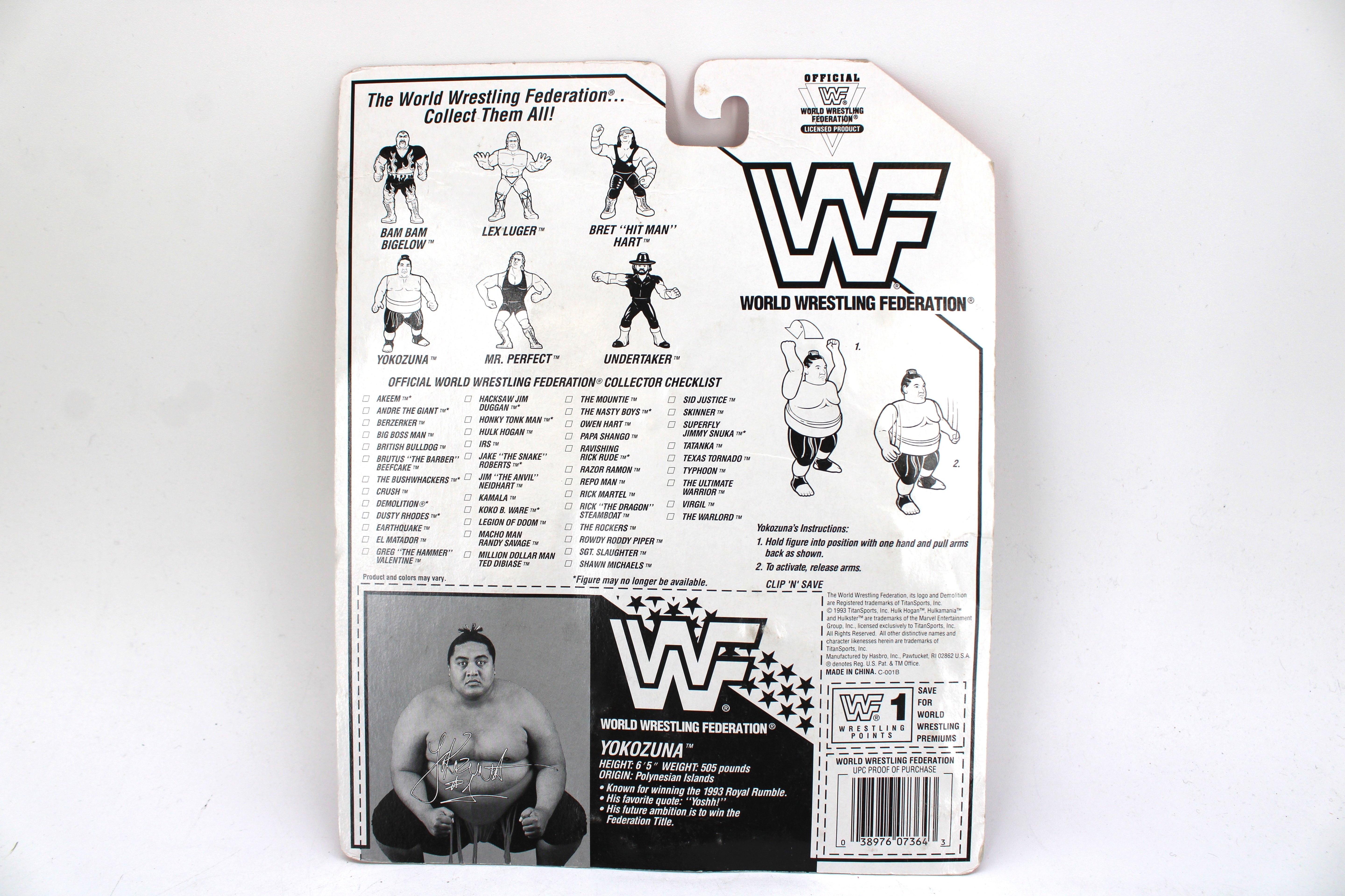 WWF Yokozuna Action Figure (1993) — Carded - view 2