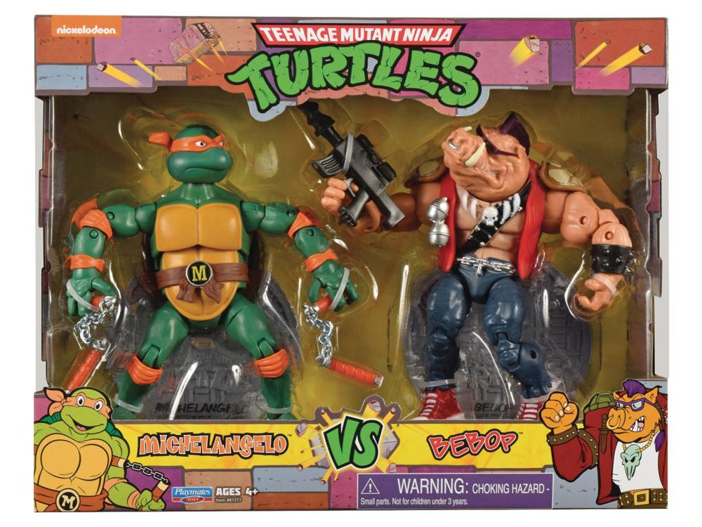 Teenage Mutant Ninja Turtles Classic - Michelangelo Vs. Bebop Two-Pack