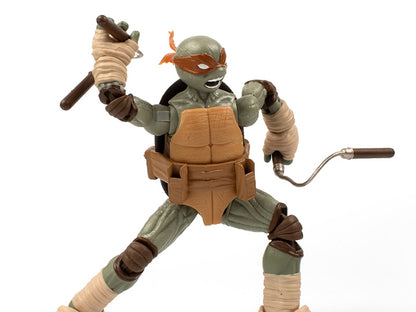 Teenage Mutant Ninja Turtles - BST AXN Michelangelo (Ver. 2) Figure & Comic Set