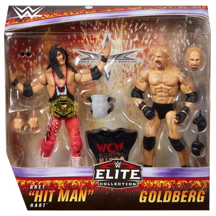 WWE Elite Collection Goldberg Bret Hart Two-Pack Jay's CD