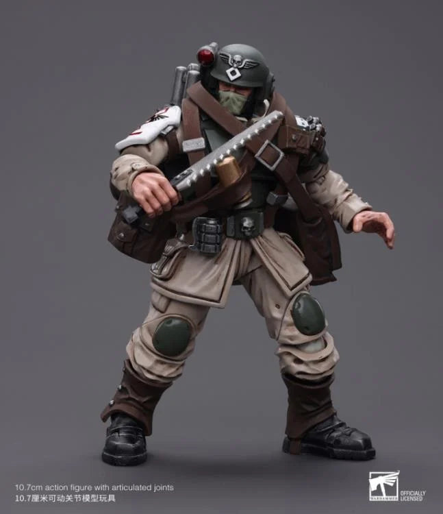 JOYTOY Warhammer 40k - Astra Militarum Cadian Command Squad Veteran with Medi-pack