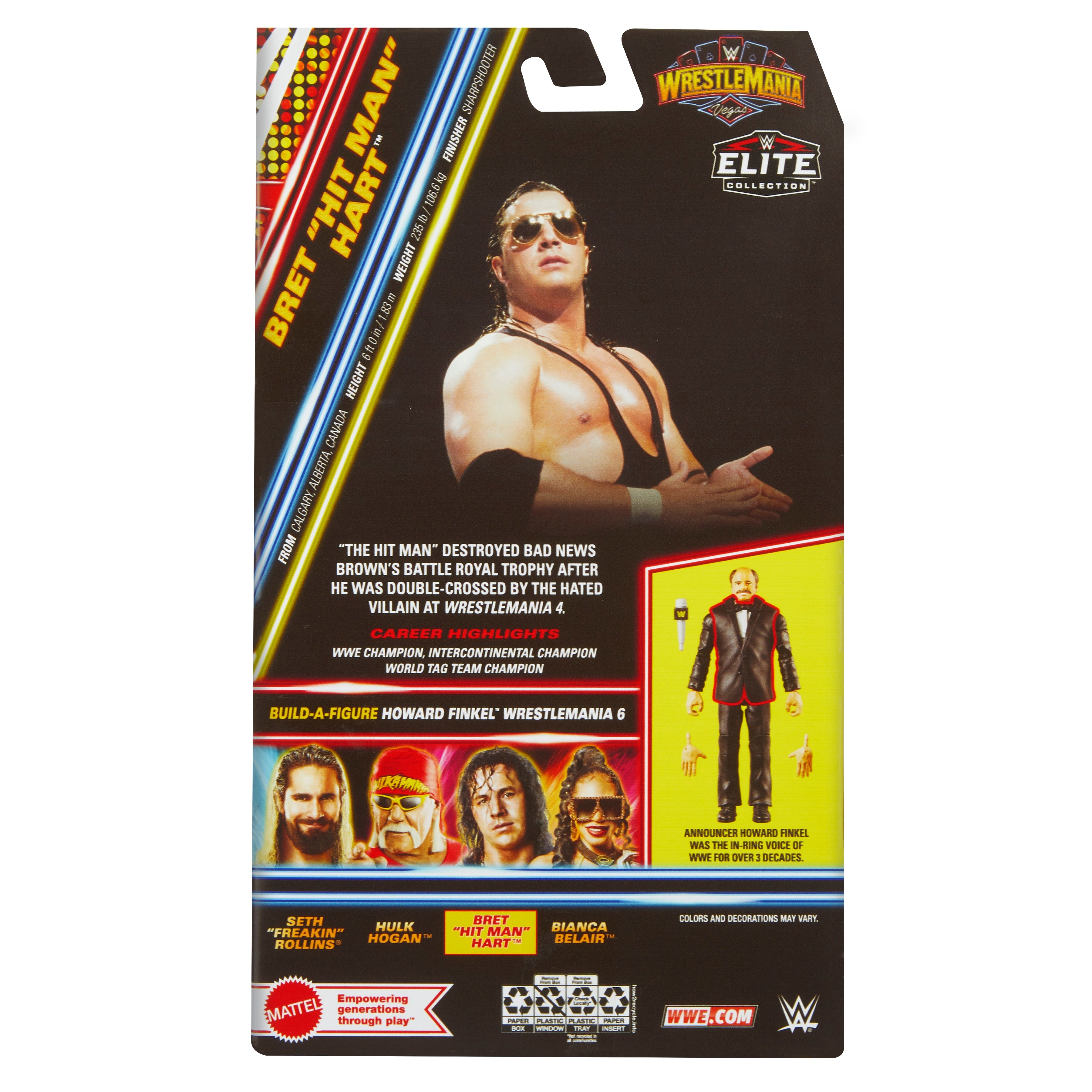 WWE WrestleMania - Elite Collection Bret Hart (BAF)