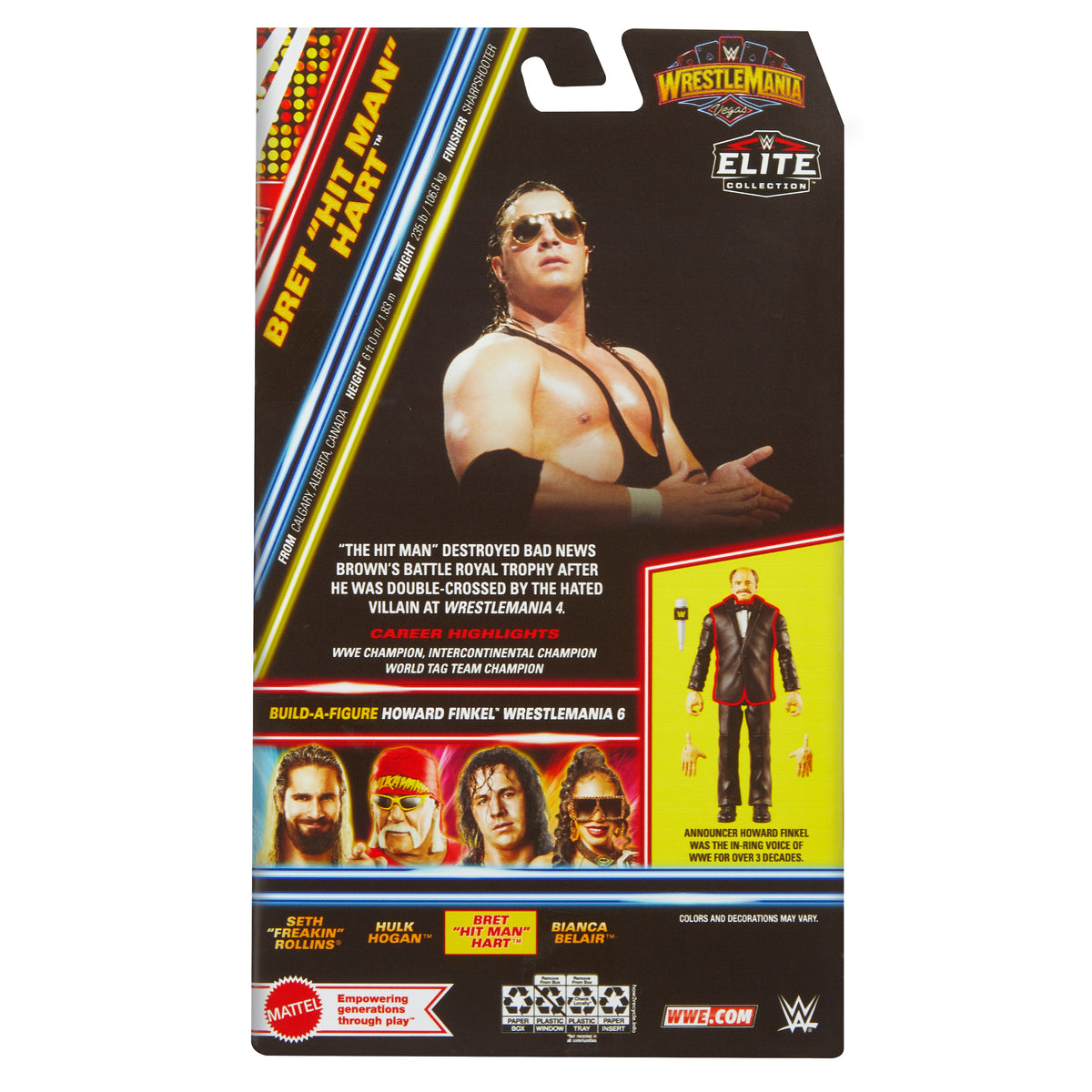 WWE WrestleMania - Elite Collection Bret Hart (BAF)