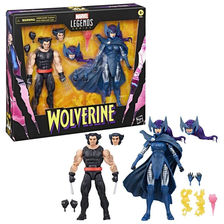 Wolverine 50th Anniversary Marvel Legends - Wolverine and Psylocke Two-Pack