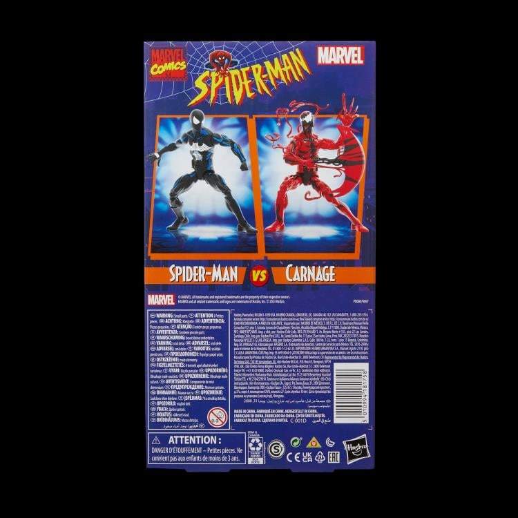Spider-Man Marvel Legends - Spider-Man (Black Suit) & Carnage Exclusive
