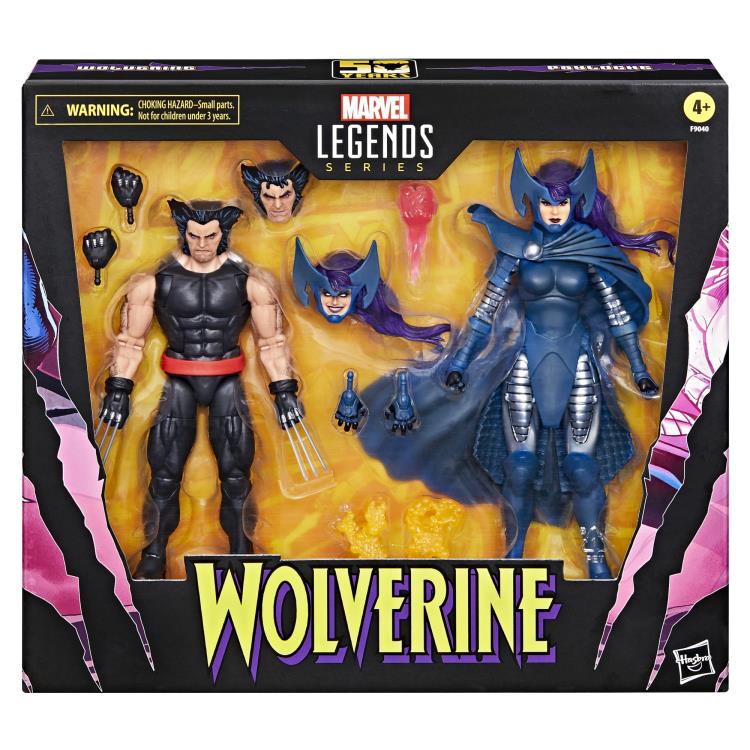 Wolverine 50th Anniversary Marvel Legends - Wolverine and Psylocke Two-Pack