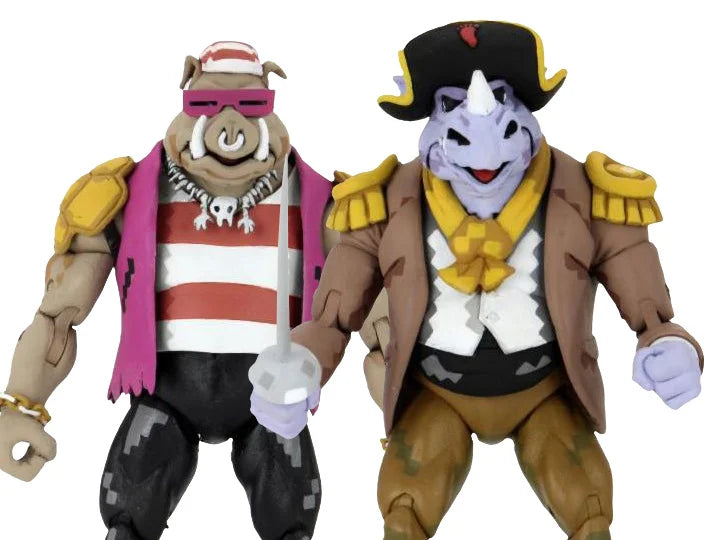 Teenage Mutant Ninja Turtles: Turtles in Time - Pirate Rocksteady & Bebop Two-Pack