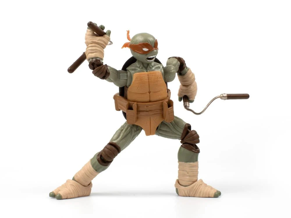 Teenage Mutant Ninja Turtles - BST AXN Michelangelo (Ver. 2) Figure & Comic Set