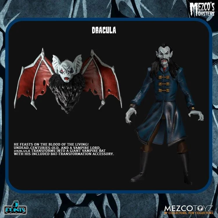 Mezco's Monsters 5 Points - Tower of Fear Deluxe Boxed Set