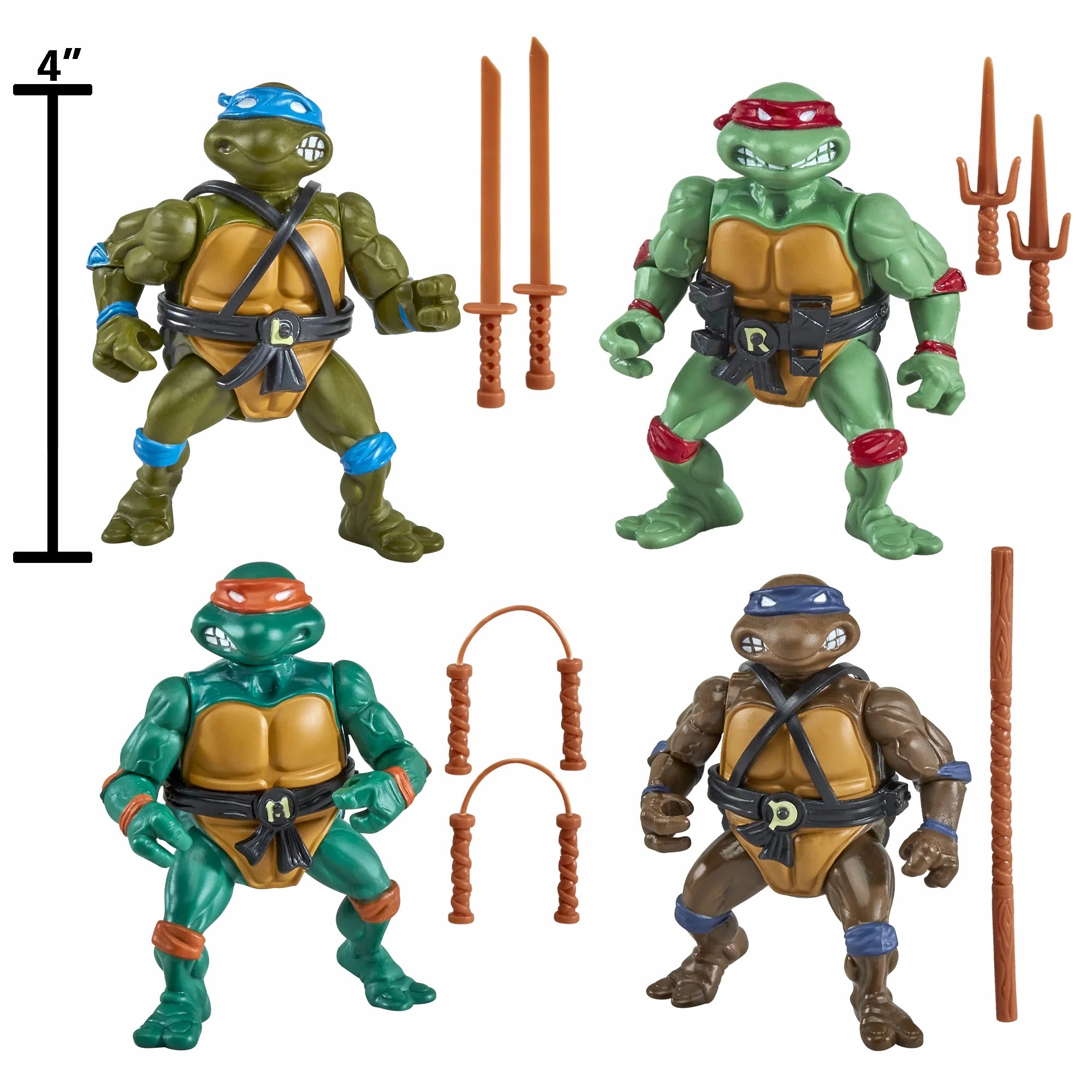 Teenage Mutant Ninja Turtle - 1987 Original Series Figure 4-Pack