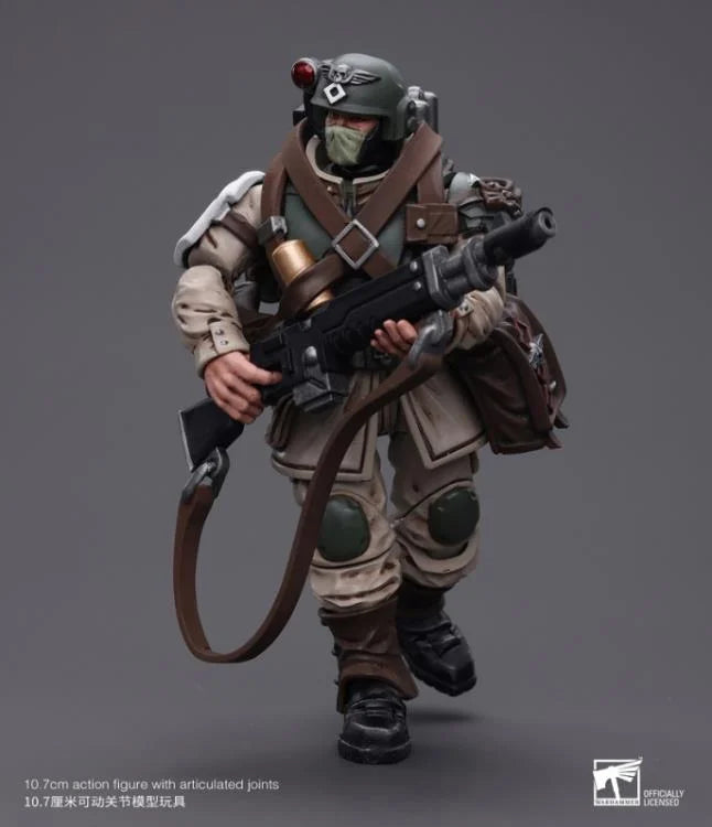 JOYTOY Warhammer 40k - Astra Militarum Cadian Command Squad Veteran with Medi-pack